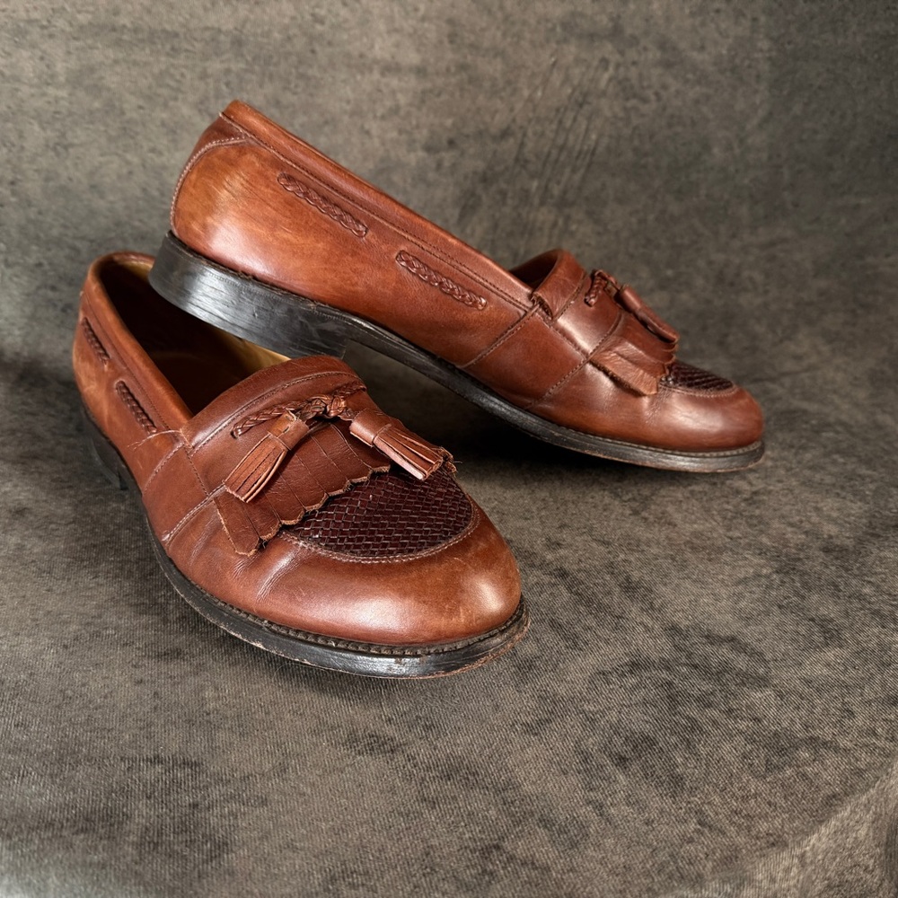 Allen Edmonds Brown Leather Tassel Loafers - Classic Men’s Dress Shoes